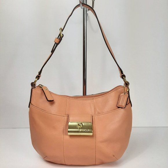 peach coach purse
